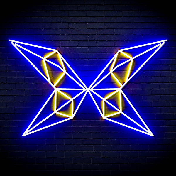 ADVPRO Origami Butterfly Ultra-Bright LED Neon Sign fn-i4083 - Blue & Yellow