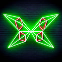 ADVPRO Origami Butterfly Ultra-Bright LED Neon Sign fn-i4083 - Green & Red