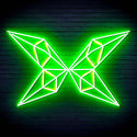ADVPRO Origami Butterfly Ultra-Bright LED Neon Sign fn-i4083 - Green & Yellow