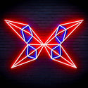 ADVPRO Origami Butterfly Ultra-Bright LED Neon Sign fn-i4083 - Red & Blue