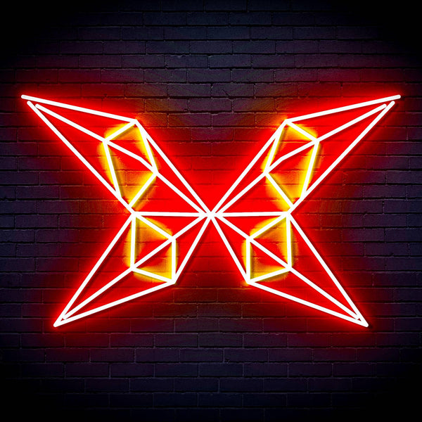 ADVPRO Origami Butterfly Ultra-Bright LED Neon Sign fn-i4083 - Red & Yellow
