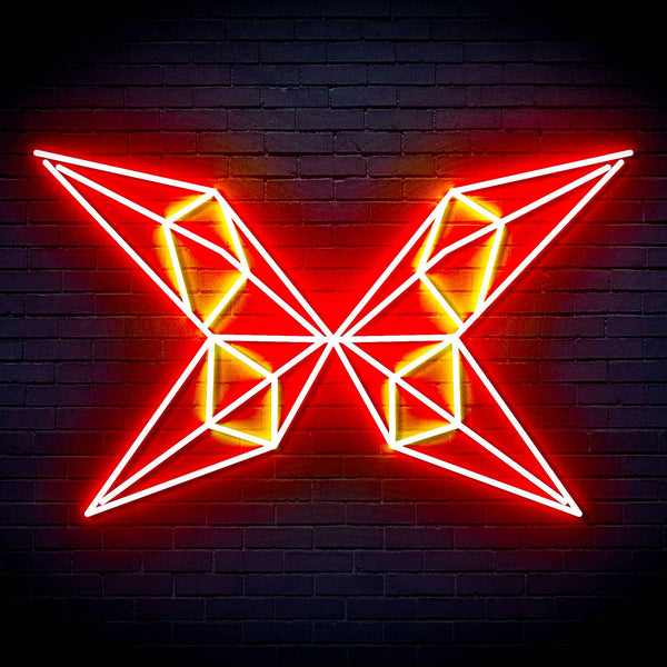 ADVPRO Origami Butterfly Ultra-Bright LED Neon Sign fn-i4083 - Red & Yellow