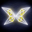 ADVPRO Origami Butterfly Ultra-Bright LED Neon Sign fn-i4083 - White & Golden Yellow