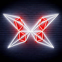ADVPRO Origami Butterfly Ultra-Bright LED Neon Sign fn-i4083 - White & Red