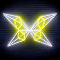 ADVPRO Origami Butterfly Ultra-Bright LED Neon Sign fn-i4083 - White & Yellow