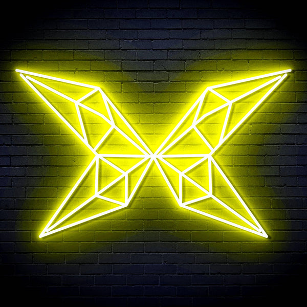 ADVPRO Origami Butterfly Ultra-Bright LED Neon Sign fn-i4083 - Yellow
