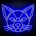 ADVPRO Origami Cat Head Face Ultra-Bright LED Neon Sign fn-i4084 - Blue