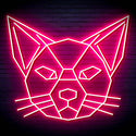ADVPRO Origami Cat Head Face Ultra-Bright LED Neon Sign fn-i4084 - Pink