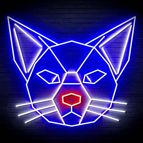 ADVPRO Origami Cat Head Face Ultra-Bright LED Neon Sign fn-i4084 - Multi-Color 1