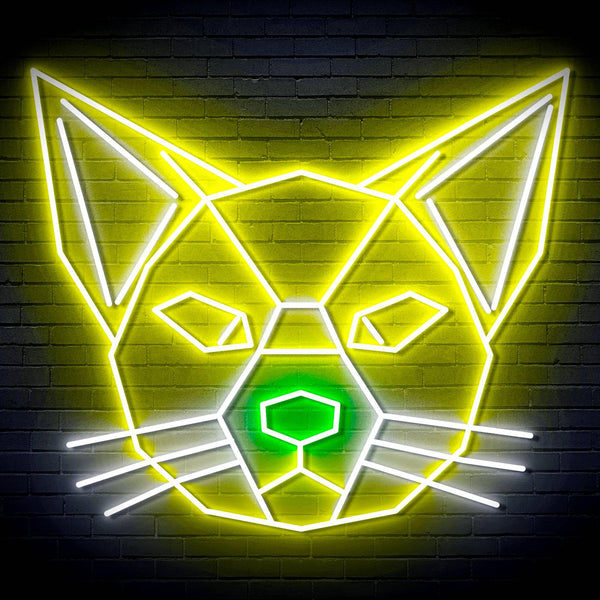 ADVPRO Origami Cat Head Face Ultra-Bright LED Neon Sign fn-i4084 - Multi-Color 6