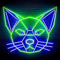 ADVPRO Origami Cat Head Face Ultra-Bright LED Neon Sign fn-i4084 - Multi-Color 8