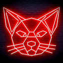 ADVPRO Origami Cat Head Face Ultra-Bright LED Neon Sign fn-i4084 - Red