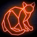ADVPRO Origami Cat Ultra-Bright LED Neon Sign fn-i4085 - Orange