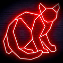 ADVPRO Origami Cat Ultra-Bright LED Neon Sign fn-i4085 - Red
