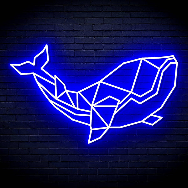 ADVPRO Origami Whale Ultra-Bright LED Neon Sign fn-i4086 - Blue