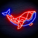 ADVPRO Origami Whale Ultra-Bright LED Neon Sign fn-i4086 - Blue & Red