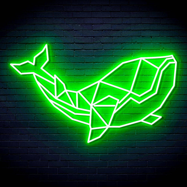 ADVPRO Origami Whale Ultra-Bright LED Neon Sign fn-i4086 - Golden Yellow