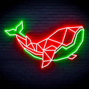 ADVPRO Origami Whale Ultra-Bright LED Neon Sign fn-i4086 - Green & Red