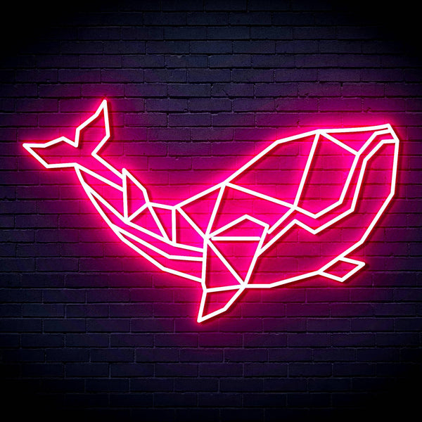 ADVPRO Origami Whale Ultra-Bright LED Neon Sign fn-i4086 - Pink