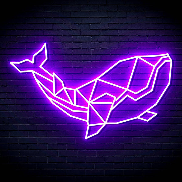 ADVPRO Origami Whale Ultra-Bright LED Neon Sign fn-i4086 - Purple