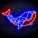ADVPRO Origami Whale Ultra-Bright LED Neon Sign fn-i4086 - Red & Blue