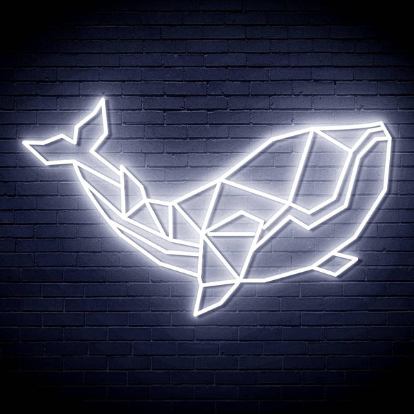 ADVPRO Origami Whale Ultra-Bright LED Neon Sign fn-i4086 - White