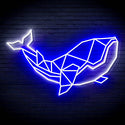 ADVPRO Origami Whale Ultra-Bright LED Neon Sign fn-i4086 - White & Blue