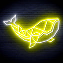ADVPRO Origami Whale Ultra-Bright LED Neon Sign fn-i4086 - White & Yellow