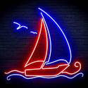 ADVPRO Windsurfing Yacht Ultra-Bright LED Neon Sign fn-i4087 - Blue & Red