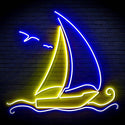 ADVPRO Windsurfing Yacht Ultra-Bright LED Neon Sign fn-i4087 - Blue & Yellow