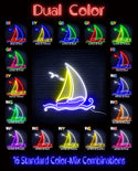 ADVPRO Windsurfing Yacht Ultra-Bright LED Neon Sign fn-i4087 - Dual-Color