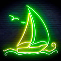 ADVPRO Windsurfing Yacht Ultra-Bright LED Neon Sign fn-i4087 - Green & Yellow