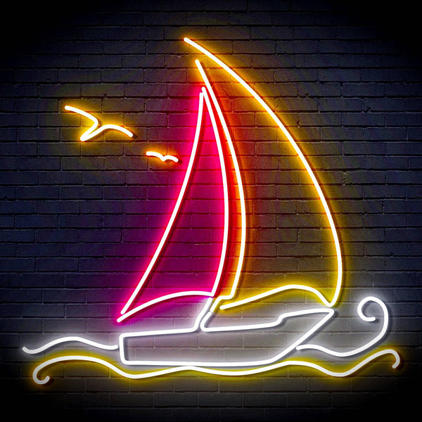 ADVPRO Windsurfing Yacht Ultra-Bright LED Neon Sign fn-i4087 - Multi-Color 3