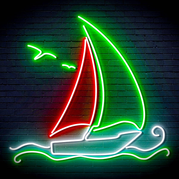 ADVPRO Windsurfing Yacht Ultra-Bright LED Neon Sign fn-i4087 - Multi-Color 8