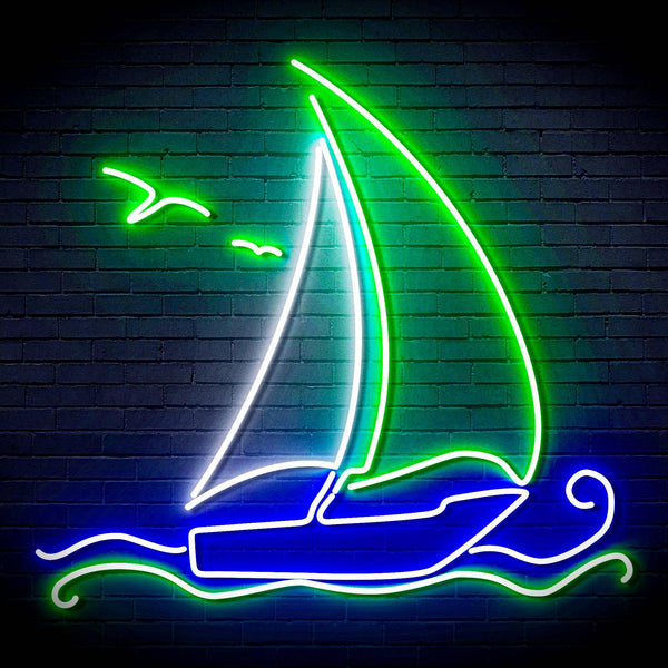 ADVPRO Windsurfing Yacht Ultra-Bright LED Neon Sign fn-i4087 - Multi-Color 9