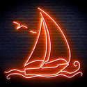 ADVPRO Windsurfing Yacht Ultra-Bright LED Neon Sign fn-i4087 - Orange