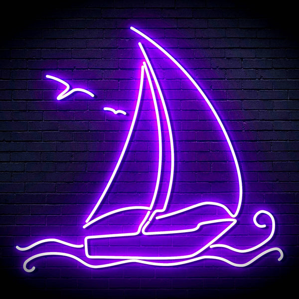 ADVPRO Windsurfing Yacht Ultra-Bright LED Neon Sign fn-i4087 - Purple