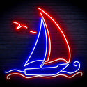 ADVPRO Windsurfing Yacht Ultra-Bright LED Neon Sign fn-i4087 - Red & Blue
