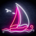 ADVPRO Windsurfing Yacht Ultra-Bright LED Neon Sign fn-i4087 - White & Pink