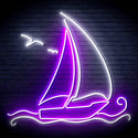 ADVPRO Windsurfing Yacht Ultra-Bright LED Neon Sign fn-i4087 - White & Purple