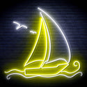 ADVPRO Windsurfing Yacht Ultra-Bright LED Neon Sign fn-i4087 - White & Yellow
