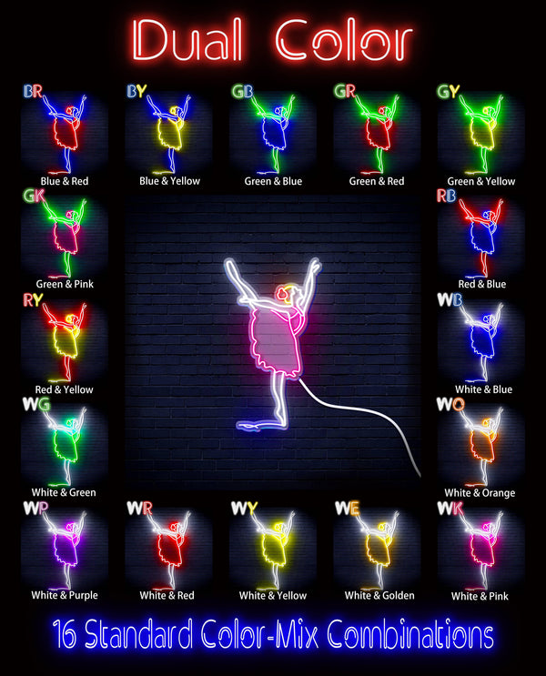 ADVPRO Lady Dancer Ultra-Bright LED Neon Sign fn-i4088 - Dual-Color