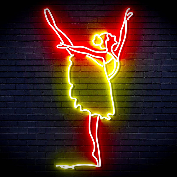 ADVPRO Lady Dancer Ultra-Bright LED Neon Sign fn-i4088 - Red & Yellow