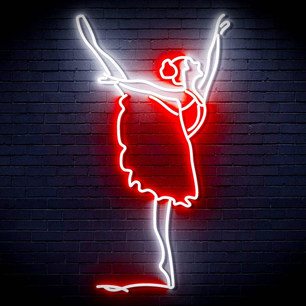 ADVPRO Lady Dancer Ultra-Bright LED Neon Sign fn-i4088 - White & Red