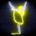 ADVPRO Lady Dancer Ultra-Bright LED Neon Sign fn-i4088 - White & Yellow