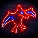 ADVPRO Pterodactyl Dinosaur Ultra-Bright LED Neon Sign fn-i4092 - Blue & Red