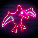 ADVPRO Pterodactyl Dinosaur Ultra-Bright LED Neon Sign fn-i4092 - White & Pink