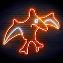 ADVPRO Pterodactyl Dinosaur Ultra-Bright LED Neon Sign fn-i4092 - White & Orange