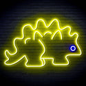 ADVPRO Stegosaurus Dinosaur Ultra-Bright LED Neon Sign fn-i4093 - Blue & Yellow