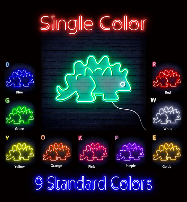 ADVPRO Stegosaurus Dinosaur Ultra-Bright LED Neon Sign fn-i4093 - Classic